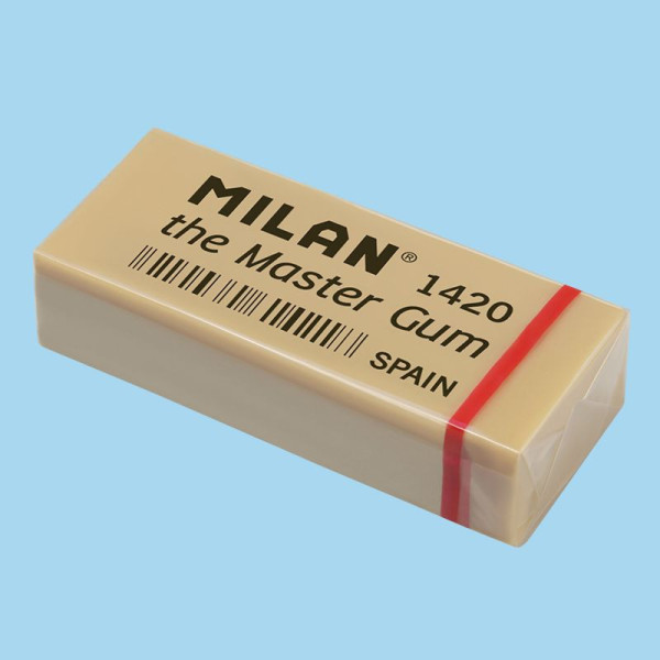 2 gommes - Spécial beaux-arts - Caoutchouc synthétique - Pour graphite et fusain - Milan