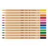 Crayons de couleur - Mine épaisse - 12 couleurs - Boîte métal - Milan