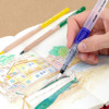 Crayons de couleur - Aquarelle + Pinceau avec réservoir d'eau - 5 couleurs - Milan