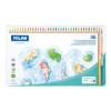 Crayons de couleur - Aquarelle - Mine épaisse - Pinceau inclus - 36 couleurs - Milan