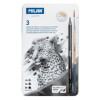 photo-Crayons graphite - Aquarelle - HB, 4B et 8B - Accessoires - Boîte métal - Milan