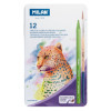 Crayons de couleur - Aquarelle - Sans bois - Pinceau inclus - 12 couleurs - Milan