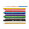 Crayons de couleur - Aquarelle - Sans bois - Pinceau inclus - 12 couleurs - Milan