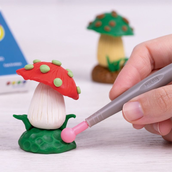 Pâte à modeler - 12 couleurs - Pour enfant - A base d'amidon de maïs - Milan