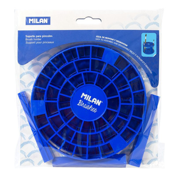 Support pour pinceaux - Pour sécher et ranger - 49 trous - Plastique rigide