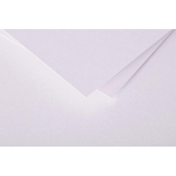 Enveloppes - Format DL - 110x220mm - Rose poudre irisé - 20 unités - Clairefontaine