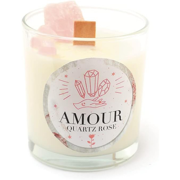 photo-Kit - Fabrique une bougie parfumée - Lithothérapie - Quartz rose - Graine créative