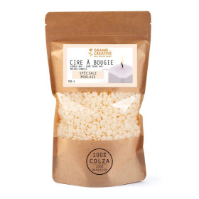 photo-Cire à bougie - 100% colza - Spéciale moulage - Sachet de 380g - Graine créative