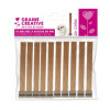photo-Mèches pour bougie - En bois de pin - Avec socle métal - 10 pièces - Graine créative