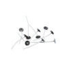 Mèches pour bougie - Enduite - 7 cm de longueur - Avec support métal - 10 pièces