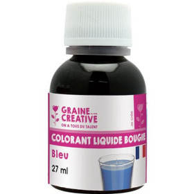 photo-Colorant - Bleu - Liquide - Pour bougie - Flacon de 27ml - Graine créative