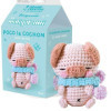 Kit créatif - Crée un minigurumi en crochet - Poco le cochon - Accessoires inclus