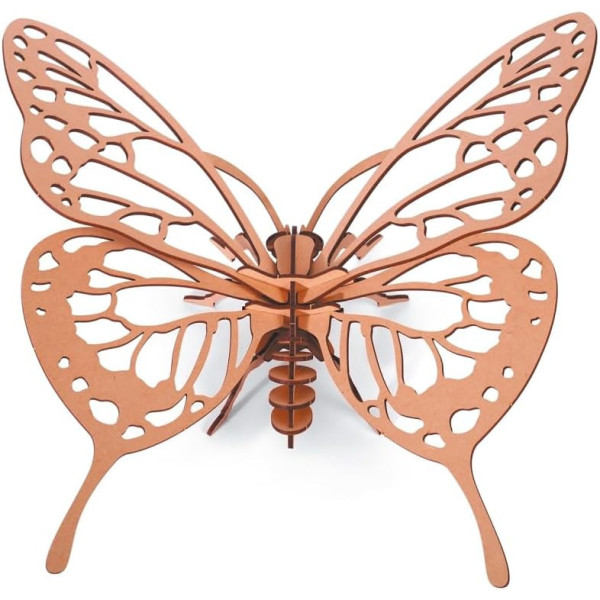 Maquette - Puzzle - 3D - En bois - Papillon - 22 pièces - Dès 8 ans
