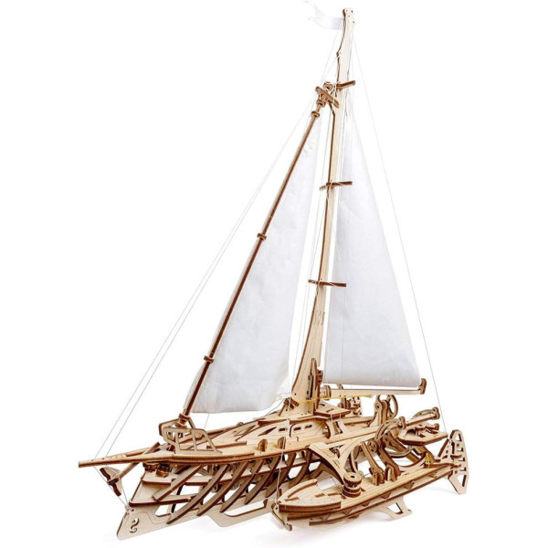 photo-Modélisme - Maquette - Ugears - Trimaran Merihobus - 237 pièces - Bois - 3D