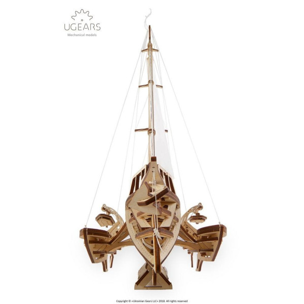 Modélisme - Maquette - Ugears - Trimaran Merihobus - 237 pièces - Bois - 3D