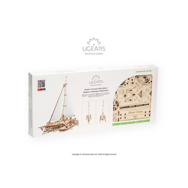Modélisme - Maquette - Ugears - Trimaran Merihobus - 237 pièces - Bois - 3D