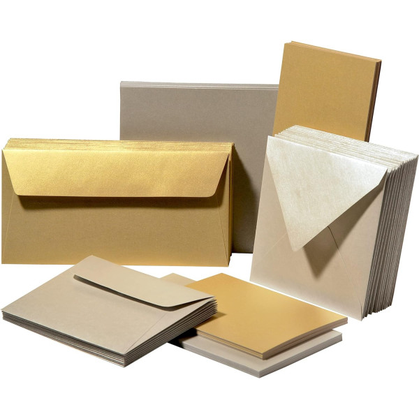 Enveloppes - Format C6 - 114x162mm - Pollen - Or - 20 unités - Clairefontaine