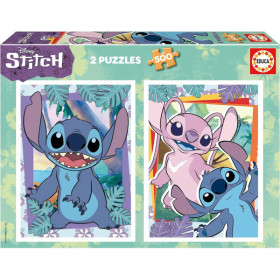 photo-Puzzle - Stitch - Disney - 2 x 500 pièces - 34x48cm - Educa