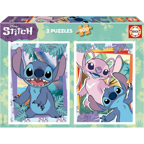 photo-Puzzle - Stitch - Disney - 2 x 500 pièces - 34x48cm - Educa