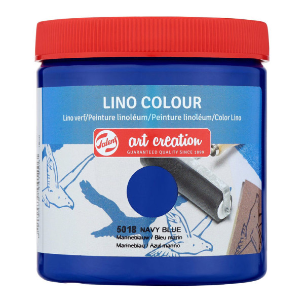 photo-Peinture pour linogravure - Bleu marin - Linoléum - Art Création - 250ml