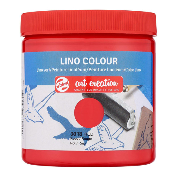 photo-Peinture pour linogravure - Rouge - Linoléum - Art Création - 250ml