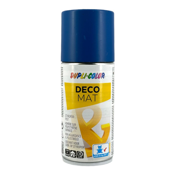 photo-Bombe de peinture - Bleu gentiane - RAL 5010 - Mat - Tous supports - Loisirs créatifs - 150ml