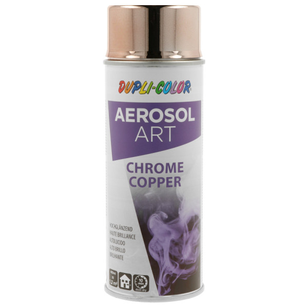 photo-Bombe de peinture - Effet chrome cuivre - Brillant - Tous supports - Aérosol Art