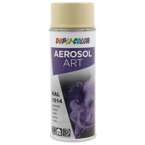 photo-Bombe de peinture - Ivoire - RAL 1014 - Brillant - Tous supports - Aérosol Art