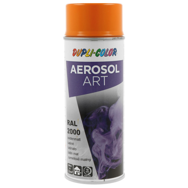photo-Bombe de peinture - Jaune orange - RAL 2000 - Satiné - Tous supports - Aérosol Art