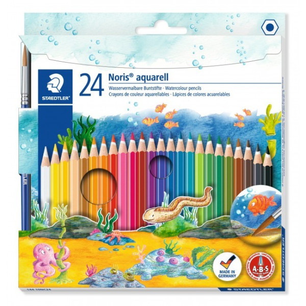photo-24 crayons de couleur - Aquarellable -  Staedtler - Noris Aquarell