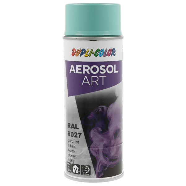 photo-Bombe de peinture - Vert clair - RAL 6027 - Brillant - Tous supports - Aérosol Art