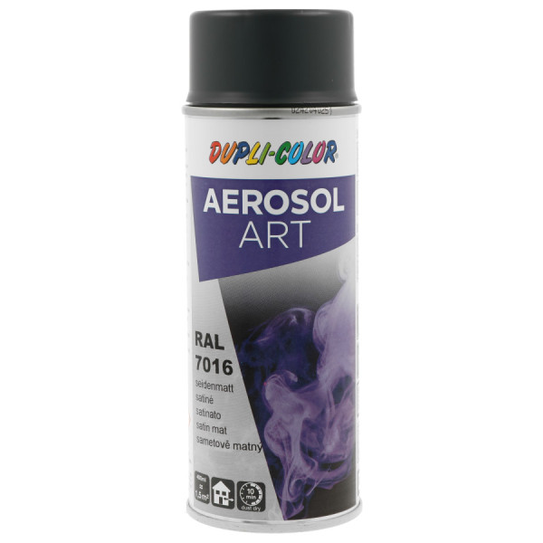 photo-Bombe de peinture - Gris anthracite - RAL 7016 - Satiné - Tous supports - Aérosol Art