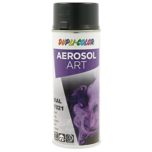 photo-Bombe de peinture - Noir gris - RAL 7021 - Mat - Tous supports - Aérosol Art