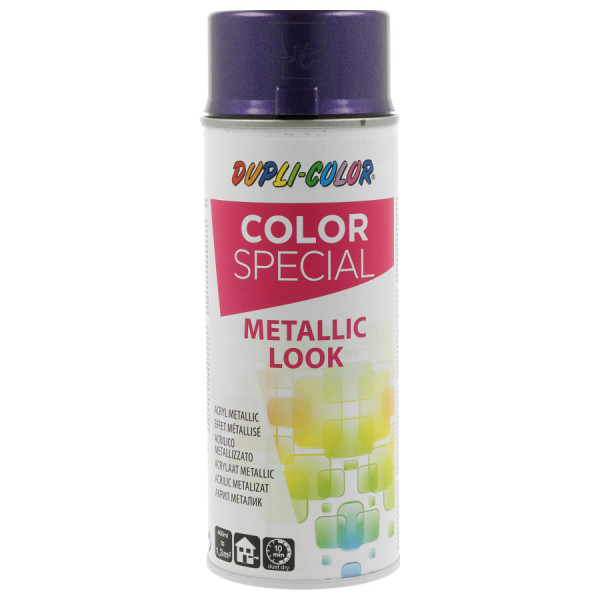 Bombe de peinture - Effet métallisé - Violet - Tous supports - Color special - 400ml