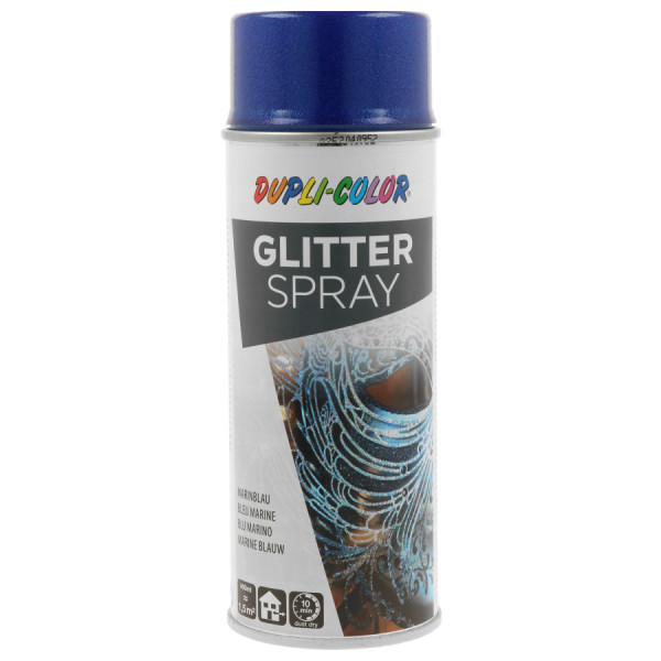 photo-Bombe de peinture - Effet diamant pailleté - Bleu marine - Tous supports - Dupli-Color - 400ml