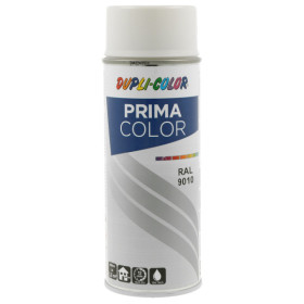 photo-Bombe de peinture acrylique - Blanc - RAL 9010 - Brillant - Tous supports - Prima Color - 400ml