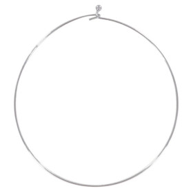 Ras du cou - Rigide - Argenté - 13 cm diamètre - Collier à faire soi même
