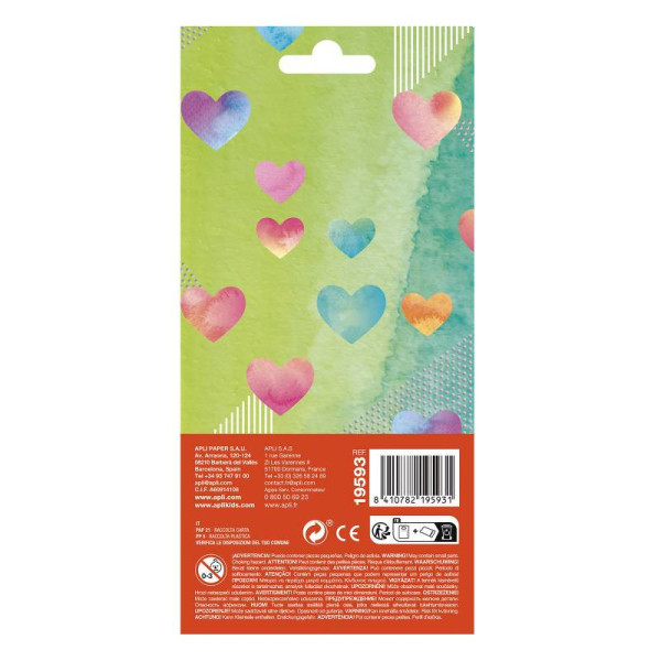 Gommettes - Stickers - Cœurs - 33 pièces - Apli Kids