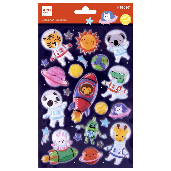 6 Feuilles D'Autocollants Animaux Pailletés Holographiques - 120+ Stickers - Pour Skate, Casque, Bouteille, Cartable - Enfants à Partir De 3 Ans