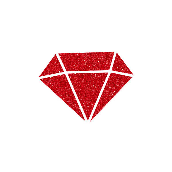 Peinture tous supports - Pailletée - Rouge - 80ml - IZINK - Diamond