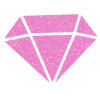 Peinture tous supports - Pailletée - Rose poudré - 80ml - IZINK - Diamond