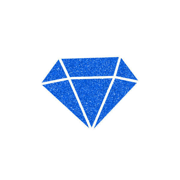 Peinture tous supports - Pailletée - Bleu - 80ml - IZINK - Diamond