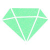 Peinture tous supports - Pailletée - Vert pastel - 80ml - IZINK - Diamond