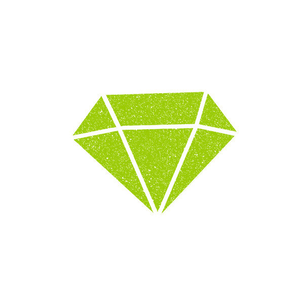 Peinture tous supports - Pailletée - Vert clair - 80ml - IZINK - Diamond