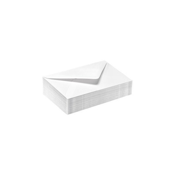 50 Enveloppes De Visite - Blanche - 90 X 140 Mm - Gpv | à seulement 2,99 €