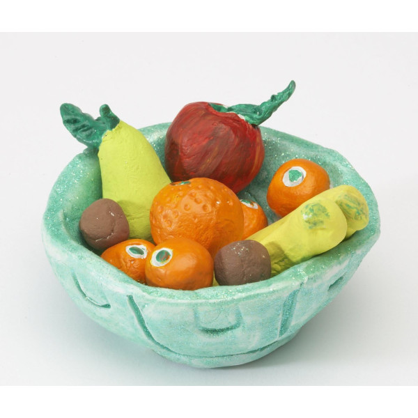 Lot de 6 blocs de pâte à modeler - Autodurcissante - Blanc - 500g - Jovi