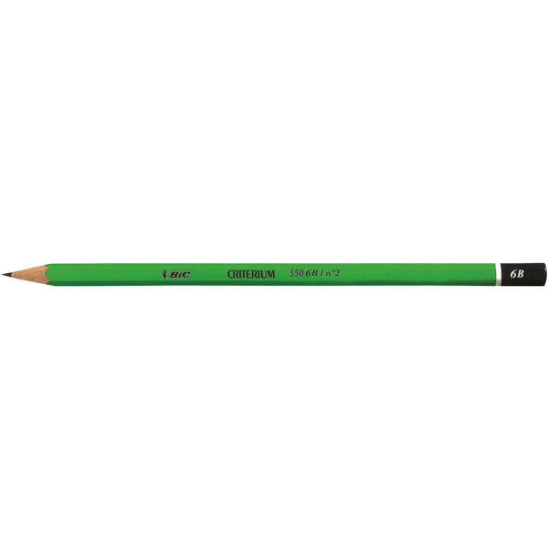 Crayon à papier - 6B - Mine grasse - BIC Criterium 550