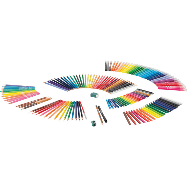 Coffret - 150 crayons de coloriage - Feutres - Crayons - Craies - Maped - Color'Peps