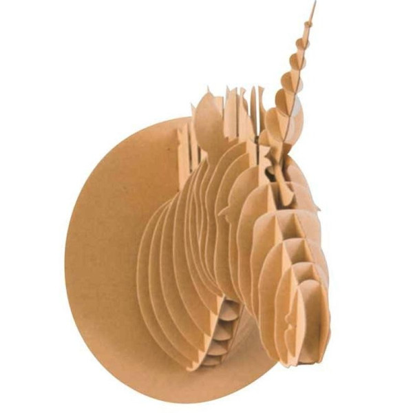 Trophée Mural En Carton - La Licorne - Ctop | Surdiscount
