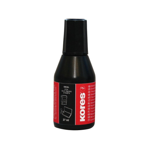 Encre Noire Speciale Tampon - Kores- 28Ml pas cher